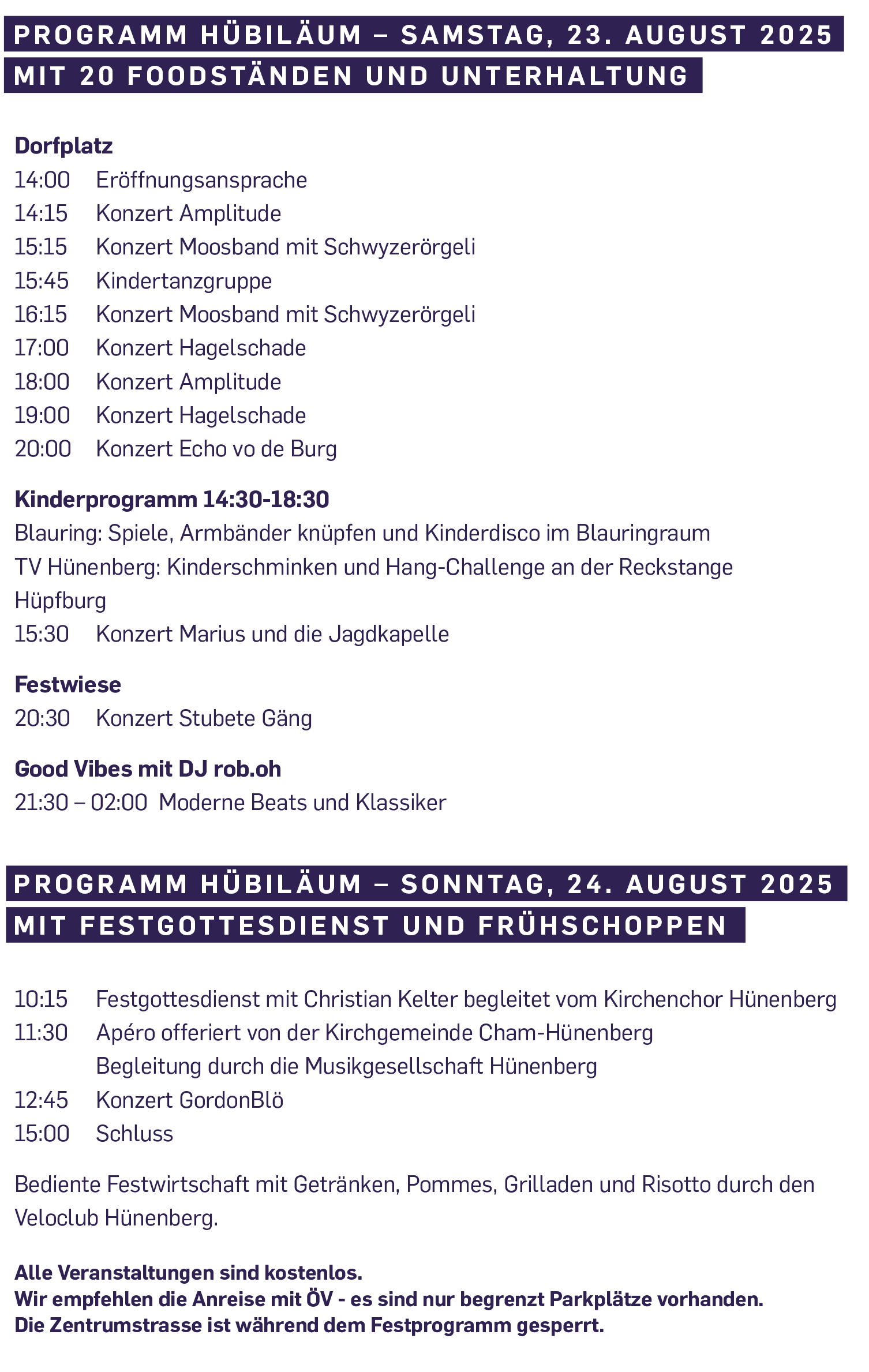 2025 Detailprogramm Hübiläum