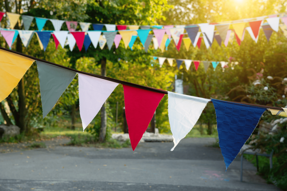 Wimpelaktion zum Jubiläum